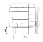 黃銅鍍鎳防爆索頭金屬填料函電纜密封防水接頭連接器結構圖